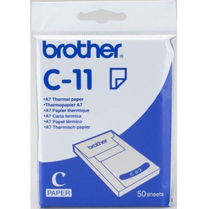 Brother C11 Thermal Paper - 105 mm X 74mm (A7) - 50 sheets / Pack  - for MW100, MW120, MW140BT, MW145BT